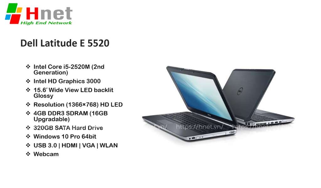 Giới thiệu Laptop Dell Latitude 5520 I5 2520M