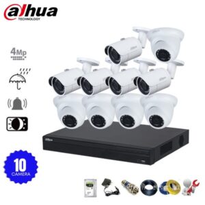 Bộ 10 camera IP Dahua 4MP phân giải 2K+