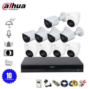 Bộ 10 Camera IP Dahua 8MP - chất lượng hình ảnh 4K