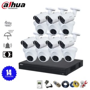 Bộ 14 camera IP Dahua 4MP phân giải 2K+