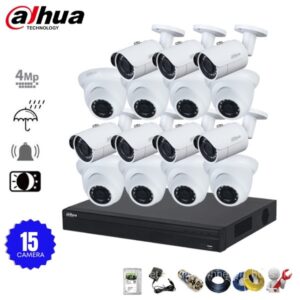 Bộ 15 camera IP Dahua 4MP phân giải 2K+