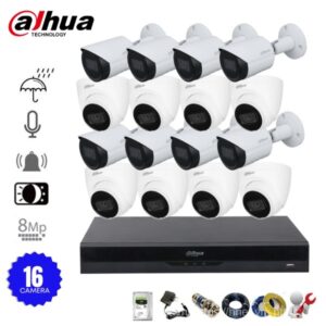 Bộ 16 Camera IP Dahua 8MP - chất lượng hình ảnh 4K