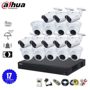 Bộ 17 camera IP Dahua 4MP phân giải 2K+