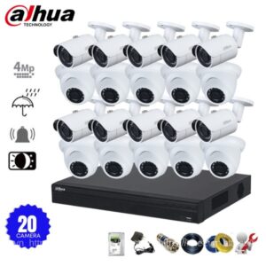 Bộ 20 camera IP Dahua 4MP phân giải 2K+