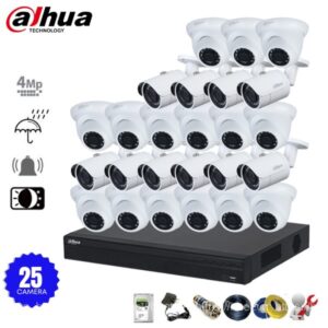 Bộ 25 camera IP Dahua 4MP phân giải 2K+