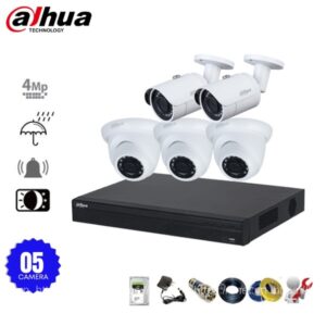 Bộ 5 camera IP Dahua 4MP phân giải 2K+