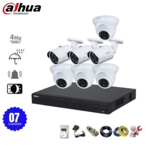 Bộ 7 camera IP Dahua 4MP phân giải 2K+