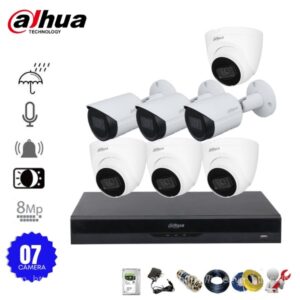 Bộ 7 Camera IP Dahua 8MP - chất lượng hình ảnh 4K