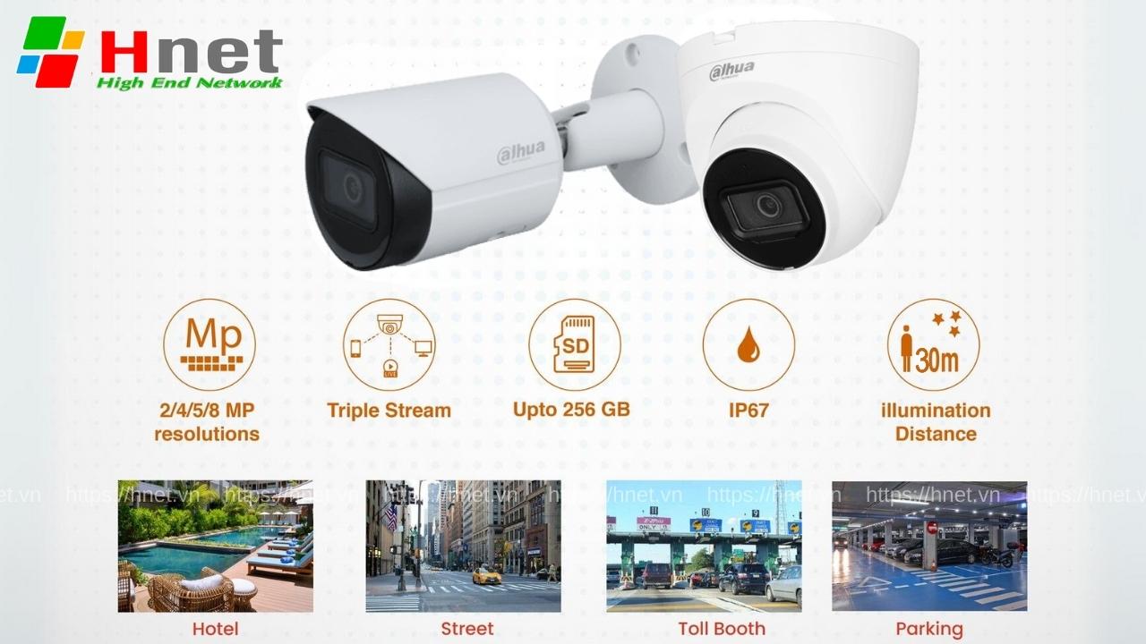 Bộ camera IP Dahua 8MP có thể ứng dụng vào nhiều công trình