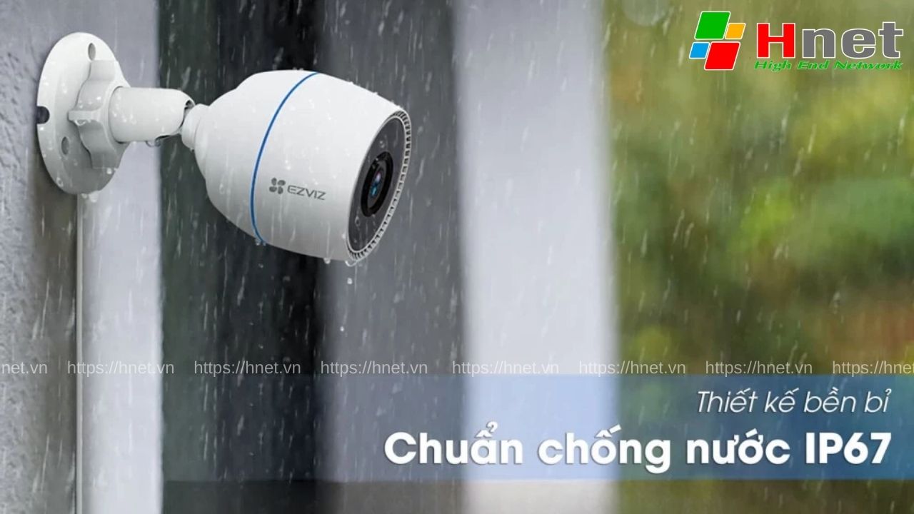 Camera Wifi không dây có thiết kế bền bỉ, có thể chống chịu thời tiết