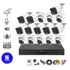 Trọn bộ 16 camera có Mic có Màu ban đêm Dahua