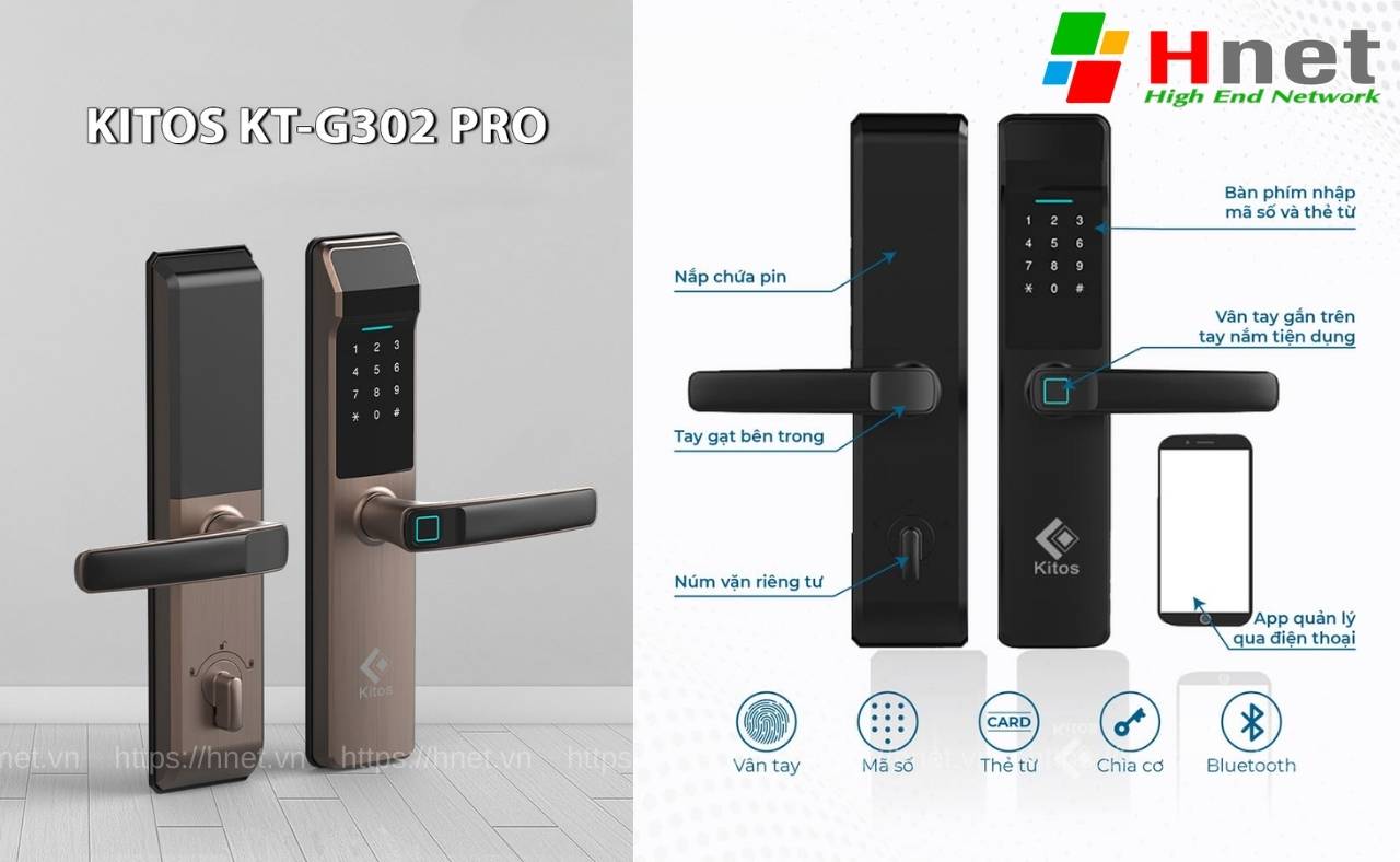 Các công nghệ mở khoá tiện lợi khác của Kitos KT G302 Pro