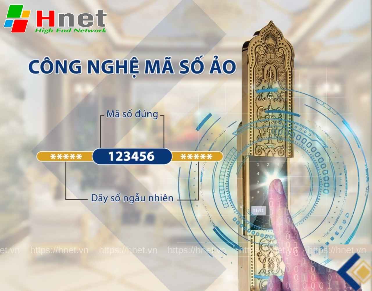 Chức năng khoá với mã số ảo được nâng cấp