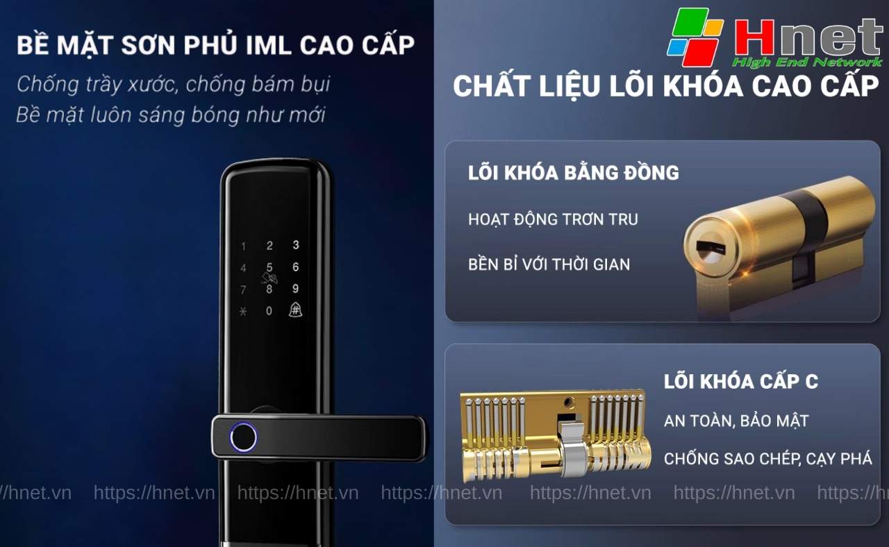 Khoá Kitos G900 Pro được làm từ chất liệu cao cấp