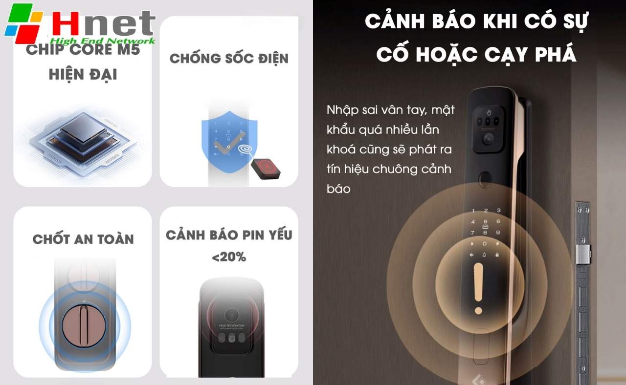 Khoá Kitos KT 3D Face X tích hợp nhiều tính năng thông minh