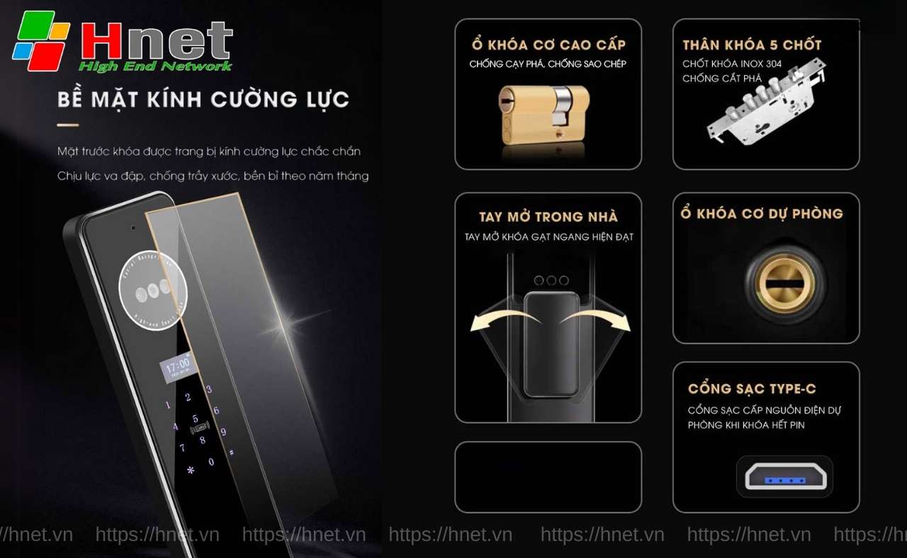 Khoá Kitos KT X8 có thiết kế chắc chắn và tiện dụng