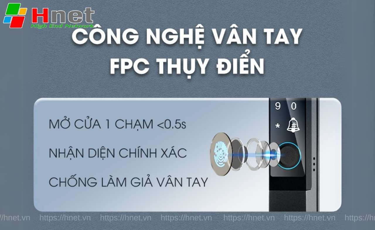 Khoá thông minh AL60 Pro trang bị công nghệ quét vân tay tiên tiến