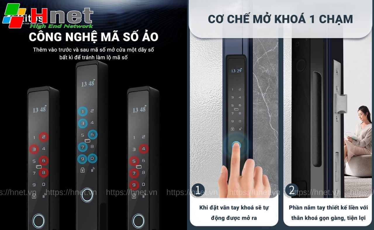 Khoá thông minh Kitos AL110 sử dụng nhiều phương thức mở khoá