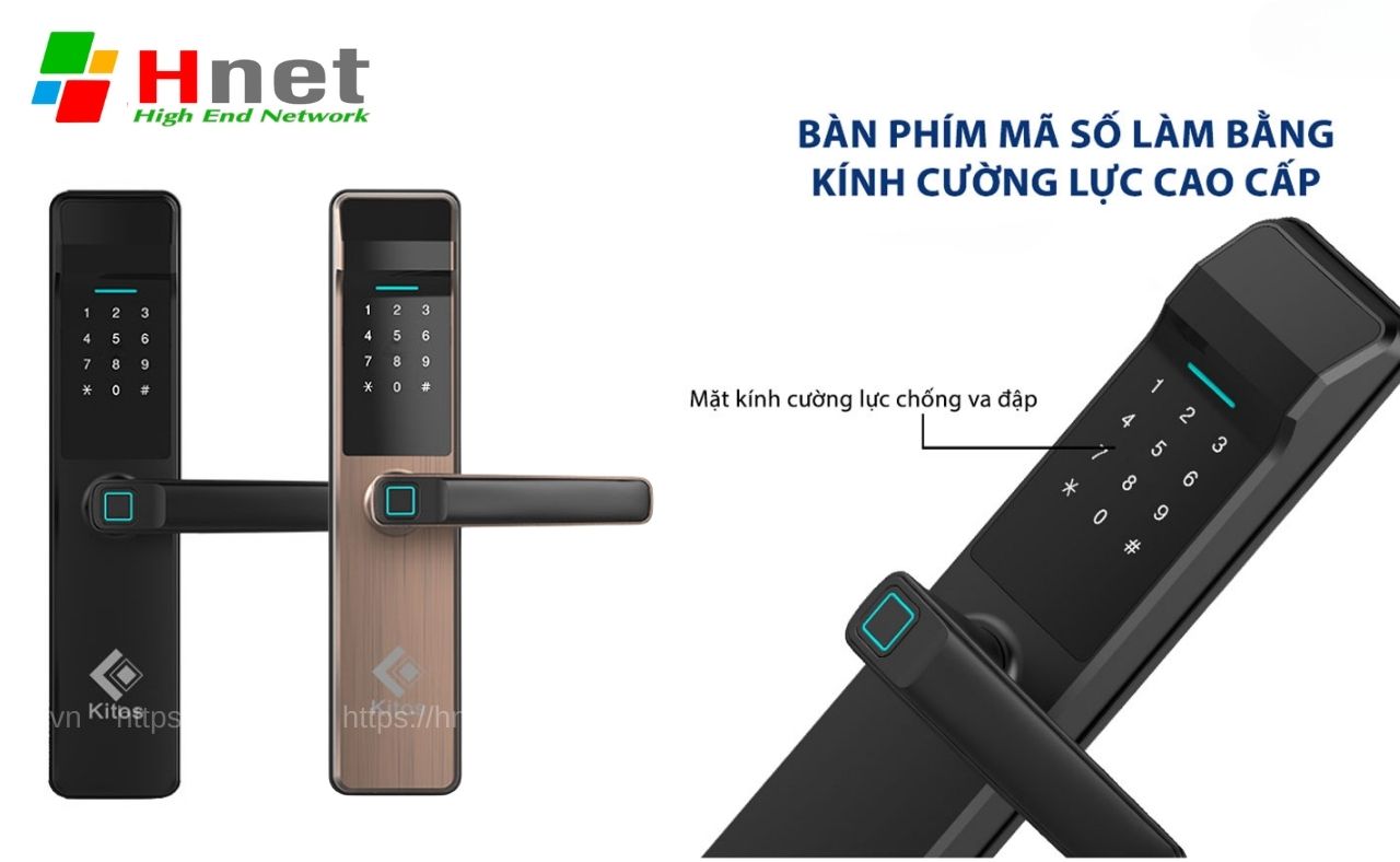 Khoá vân tay Kitos G302 Pro hỗ trợ bảo mật kép