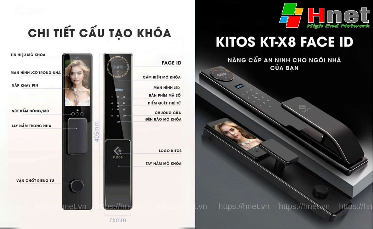 Kitos KT X8 Face ID - khoá thông minh cho ngôi nhà